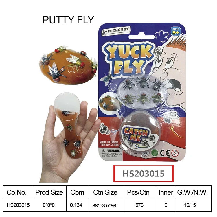 HS203015, Huwsin Toys, Noise putty,Yuck fly, Whole person toy
