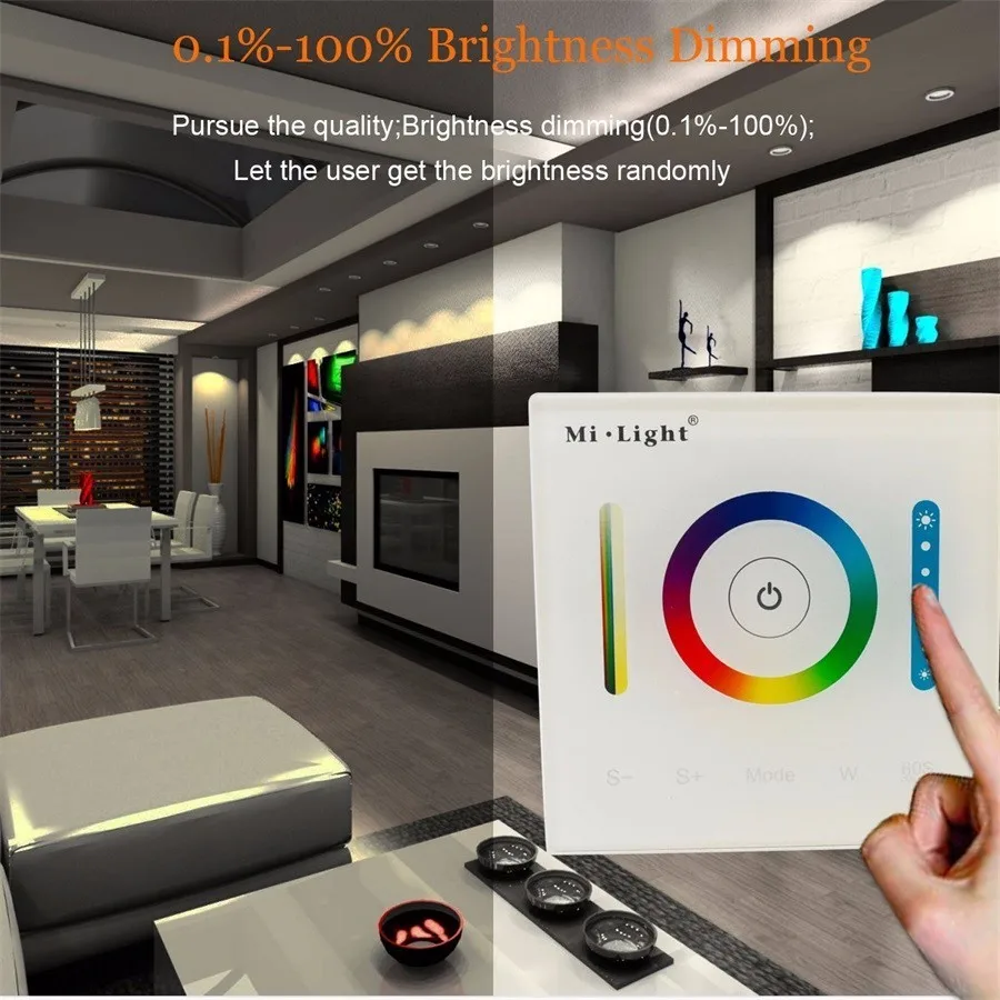 New Milight Smart Panel Led Controller RGB RGBW RGB+CCT LED Touch Switch Panel Controller Led Dimmer
