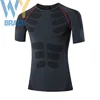 Compression Men's Short Sleeve Top - Core Muscle Compression for Running, Cycling, & Fitness