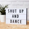 Promotional Wholesale Led Light Box Factory Black Shell Diy Led Light Box With Letters