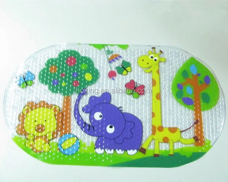 PVC anti-slip mat baby bath mat with suction cups