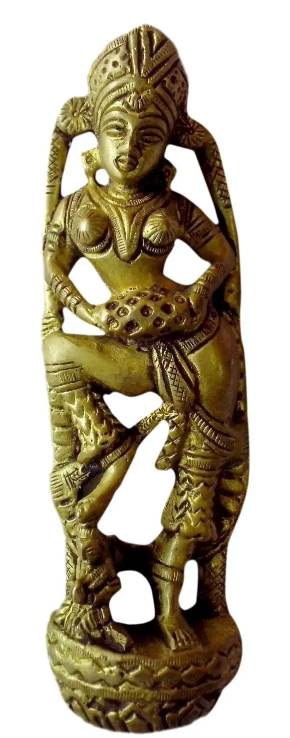 Unique Brass Metal Handicraft Lady Door Handle Home Decor Fine Craving Work