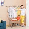 YOULITE folding clothes line retail store clothing racks for sale for Household