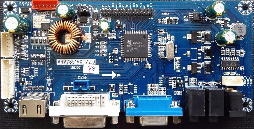 Hdmi Dvi Vga To Lvds Converter 1080p Lcd Monitor Board - Buy Vga To ...