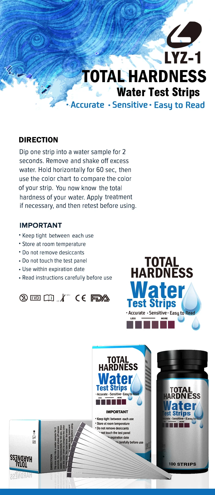 Aqua Chem Test Strips Color Chart