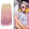 New Braiding 30strand 100g 2X Thin Havana Mambo Crochet Ombre Senegalese Twist Box Braids Hair 24Inch PRE-TWIST Synthetic Hair