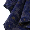 2019wholesale chanille polyester fabric floral patterned jacquard fabric for winter woman dress material