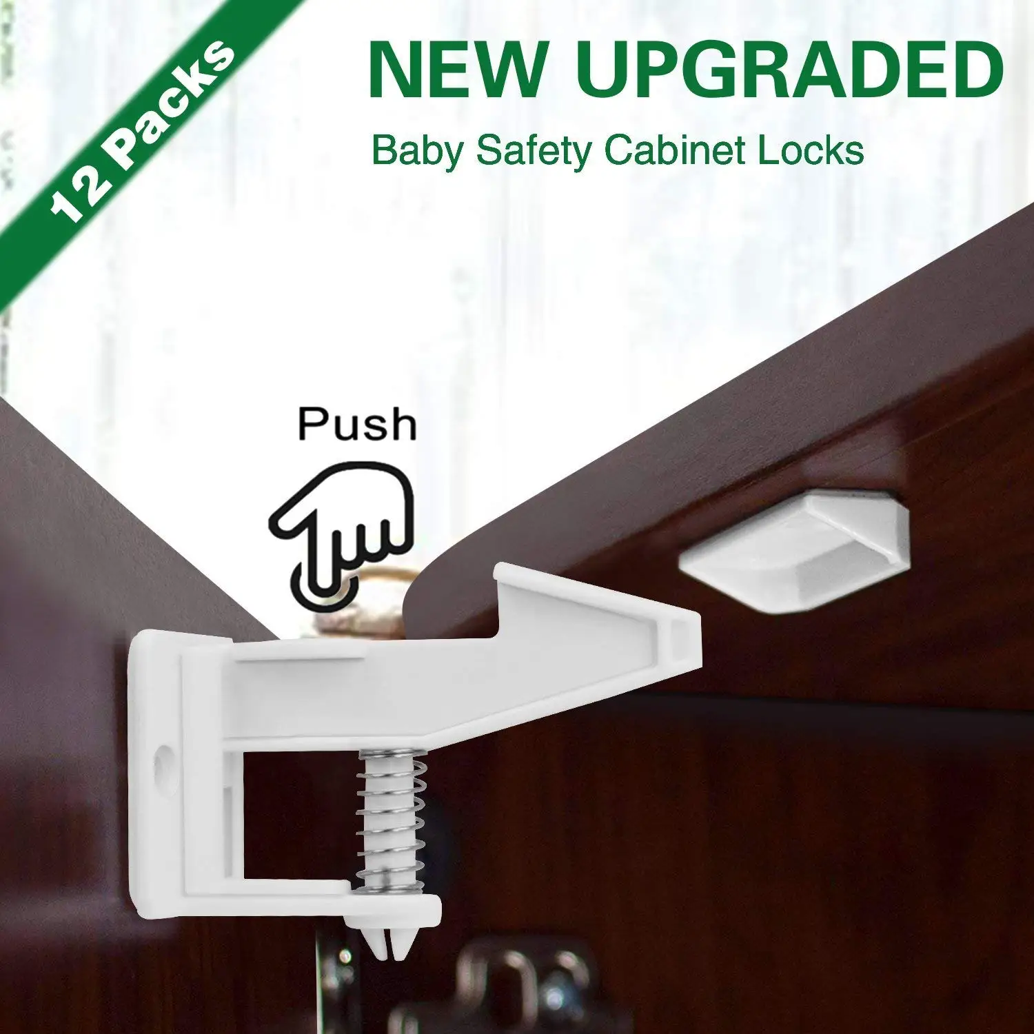 10 Pack Cupboard Child Locks Canwn Child Drawer Safety Locks Strong Adhesi...
