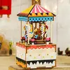 DIY Creative 3D Wooden Carousel Music Box
