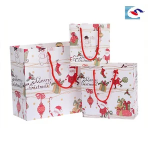 factory supply new design customized disposable jewelry flat bottom craft paper bag