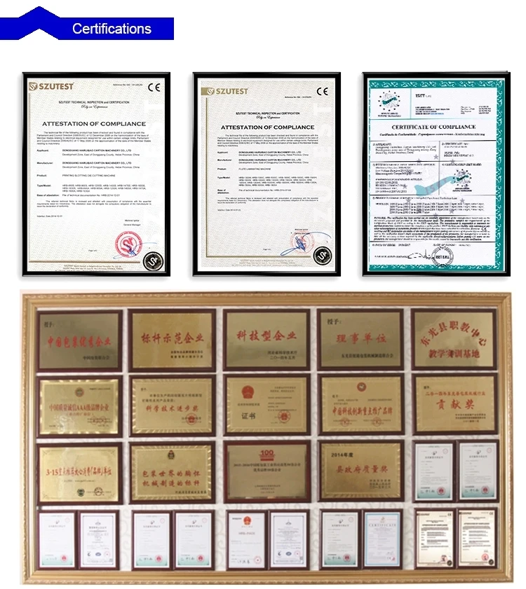 New factory sale hot cardboard flute laminating machine