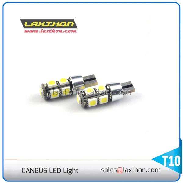 T10 9 pcs 5050 SMD canbus led auto lamp for indicator light