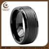 8mm men women No plating Beveled edges Brushed & polished shiny tungsten wedding band engagement ring comfort fit