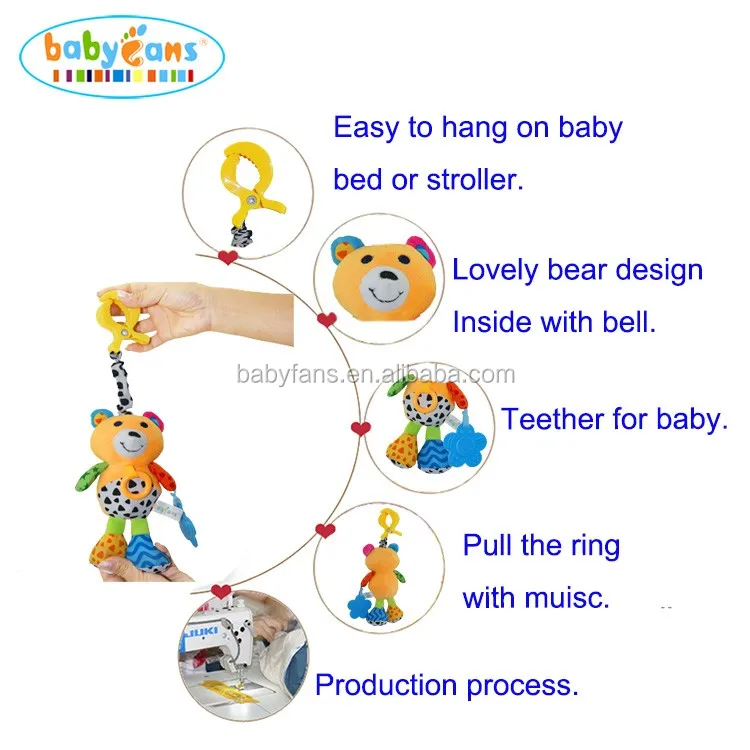 Baby Vibrating Toys For Kids Stroller Hanging Plush Toy Buy Baby Bed