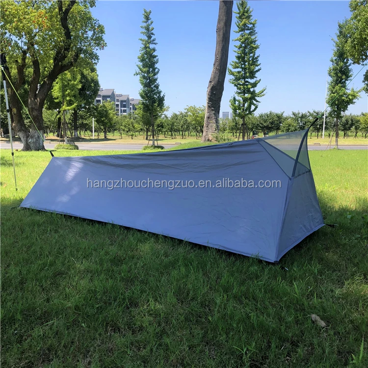 Hot Selling CZX-280 Mountaineering 1 Person Bivy Backpacking Tent,Lightweight Portable Rodless Tent,Sleeping bag tent