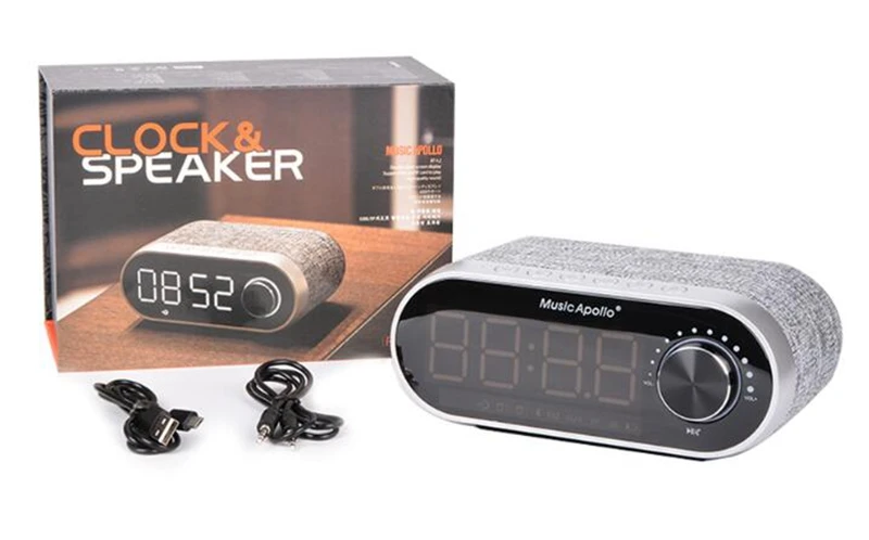 OEM New Creative outdoor fabric Alarm Clock portable mini speaker Display wireless speaker - ANKUX.COM