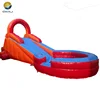 Qiqu factory customized short inflatable water slip and slide for kids