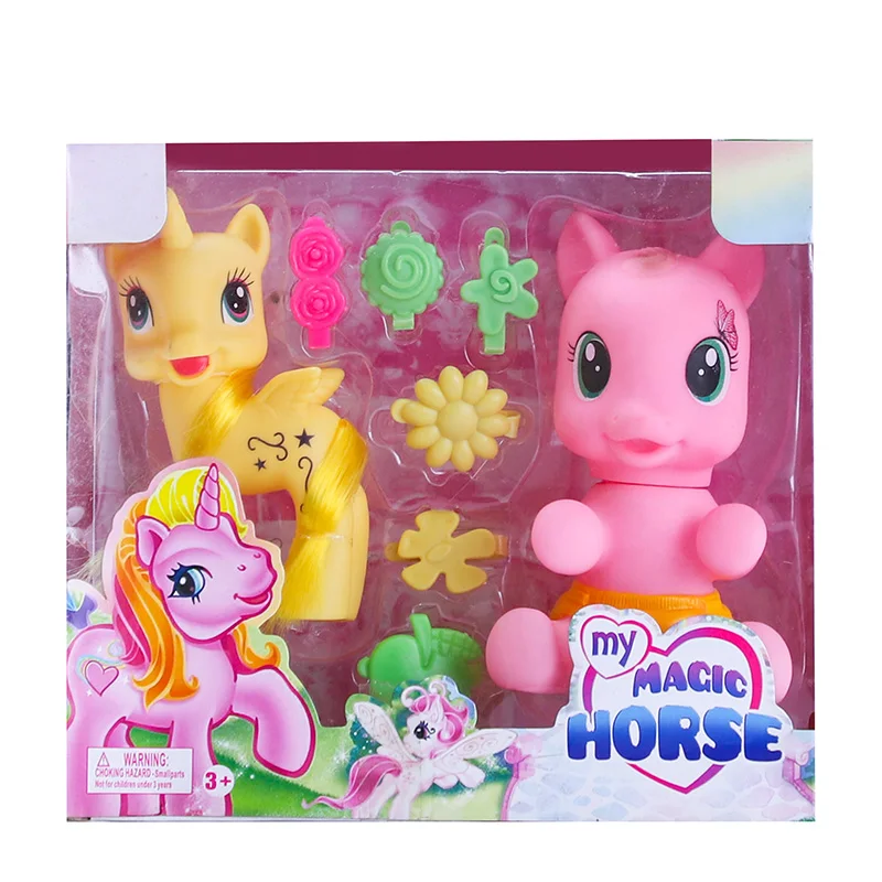 Cartoon Enamelled Horse With Cute Child Toy With Pacifier Buy Horse