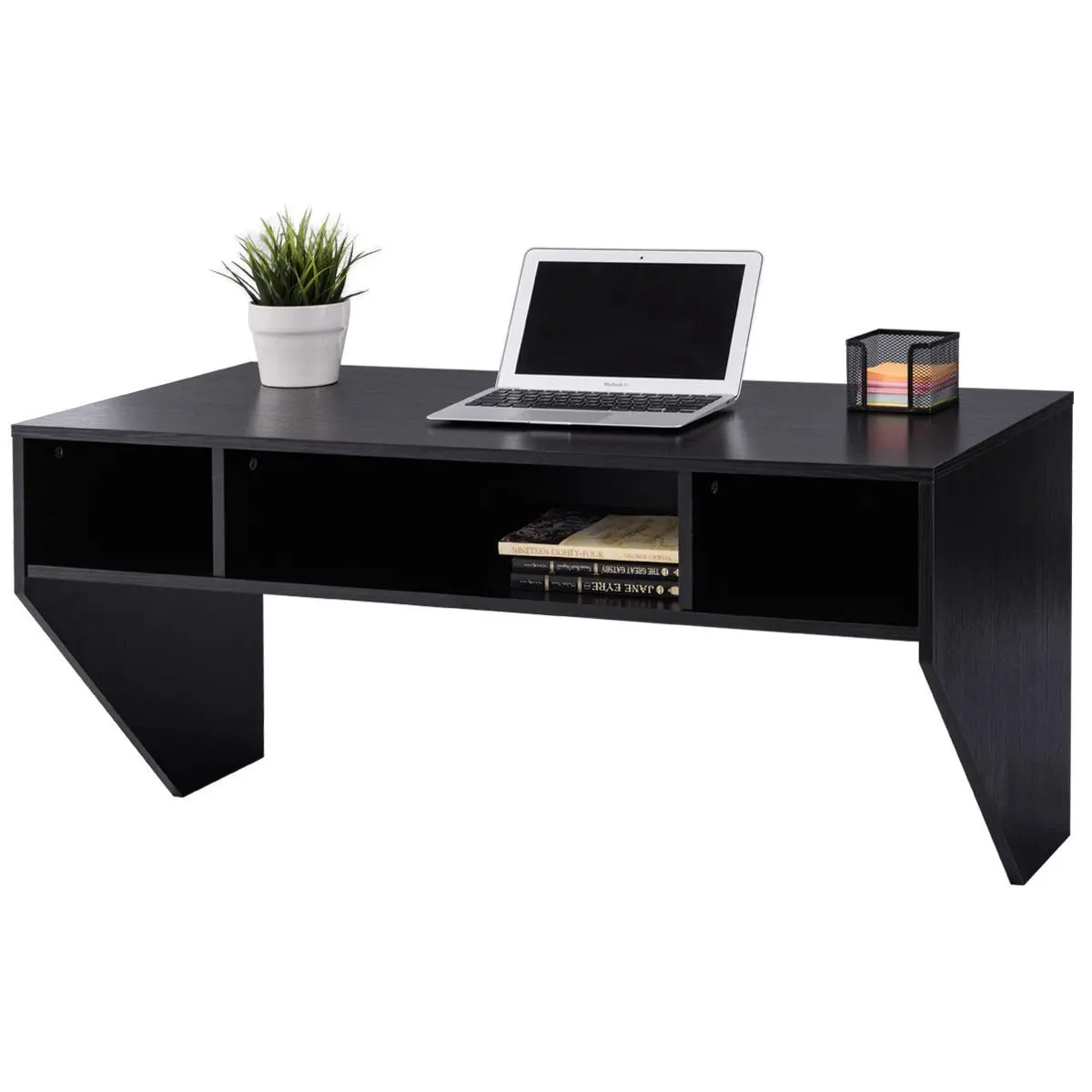 Desk Wall Units Furniture Find Get Quotations Computer Table Sy Desk Furniture Storage Shelf Wall Mounted Floating Black