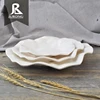 Chaozhou factory wholesale white flower ware melamine plastic plates dinner
