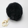8cm fur ball keychain bag charm rex rabbit fur ball keyring