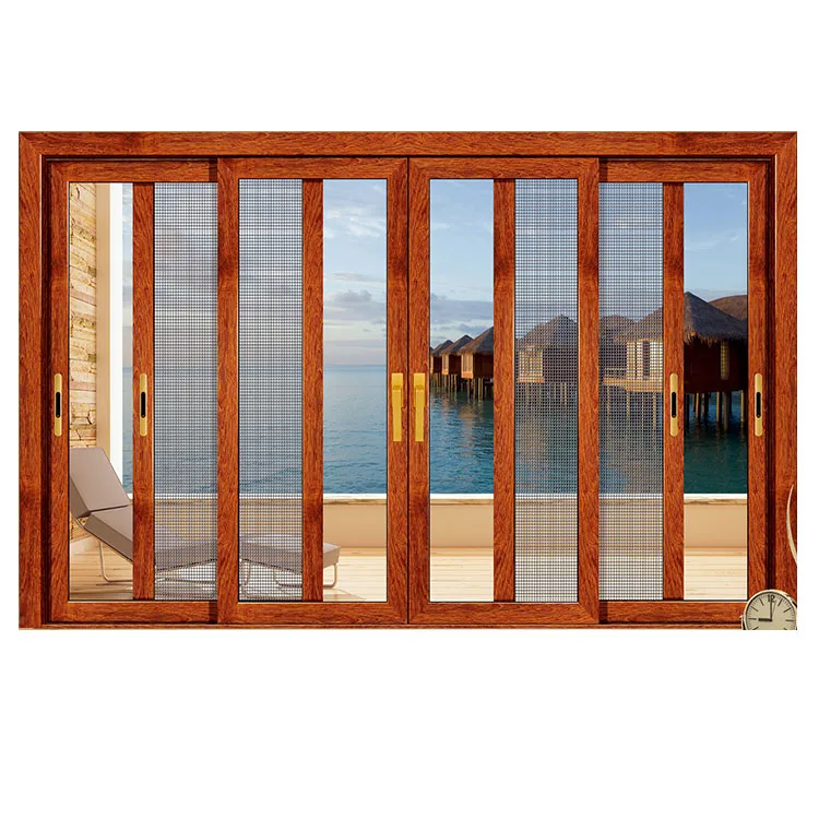 Morden Custom Aluminium Door 96 X 80 Sliding Patio Door Aluminum