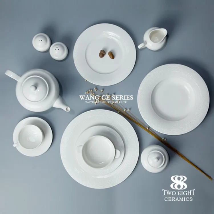 Cheap bulk dinner plates set, fine porcelain dinnerware set, fine porcelain dinner set