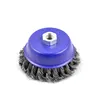 China supplier Twisted Knot Steel Wire Cup Brush