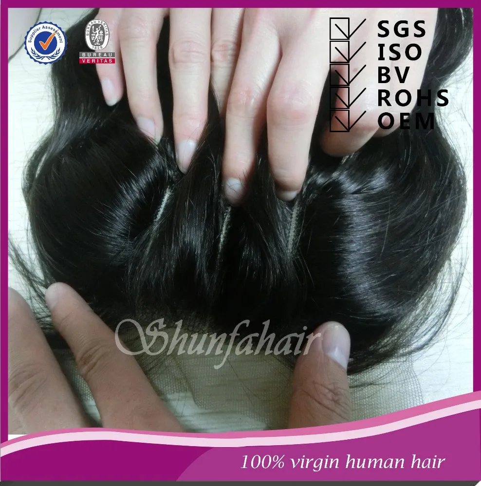 Hair Topper For Thinning Hair Brazilian Silk Top Closure Pieces