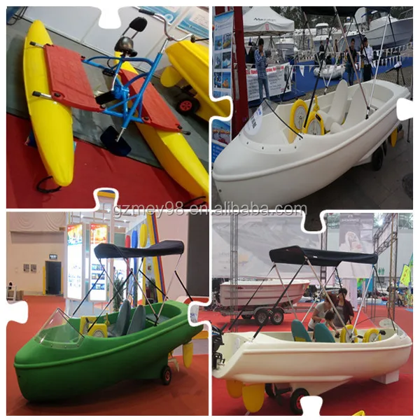 New Design Fiberglass Round Pedal Boat Customizable Color 5-Person Capacity for Lakes Rivers-Factory Price Meierya M-014 140kg