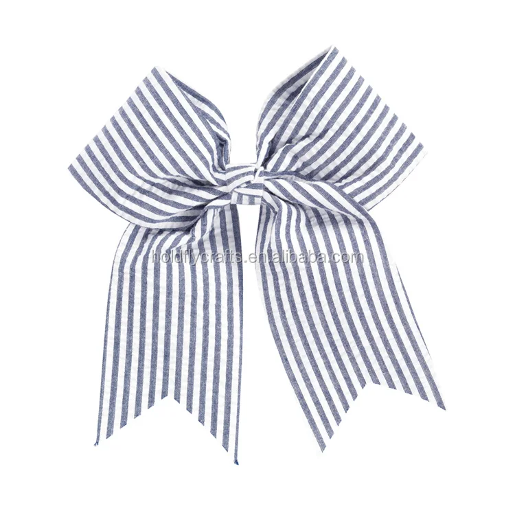 seersucker bow navy