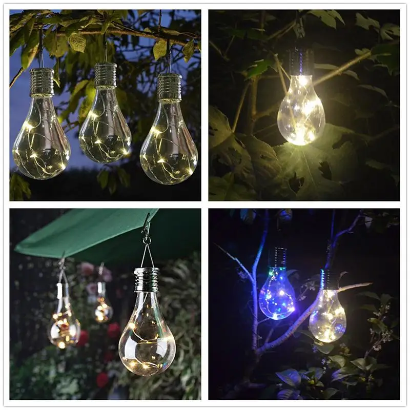 Colorful Hooked Led Solar Bulb Light Solar Led Christmas Lights Buy