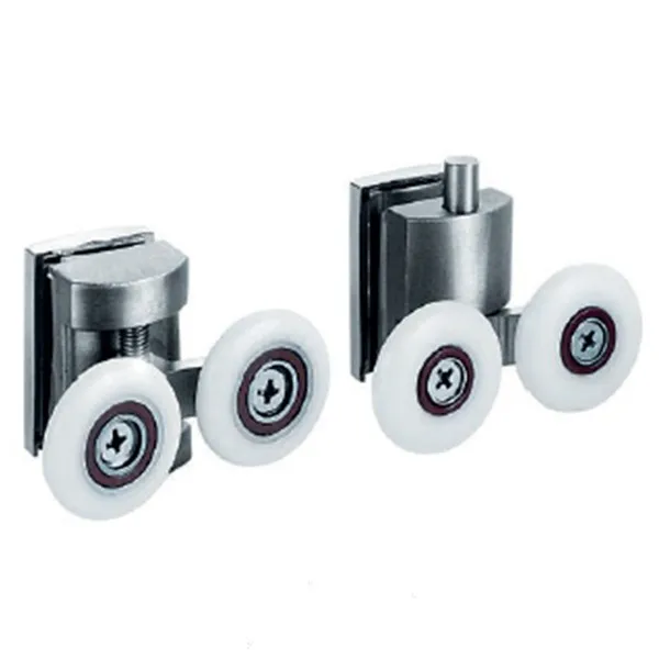 Silver 22/23/26mm Stainless Steel 304 Shower Door Wheel Double Sliding