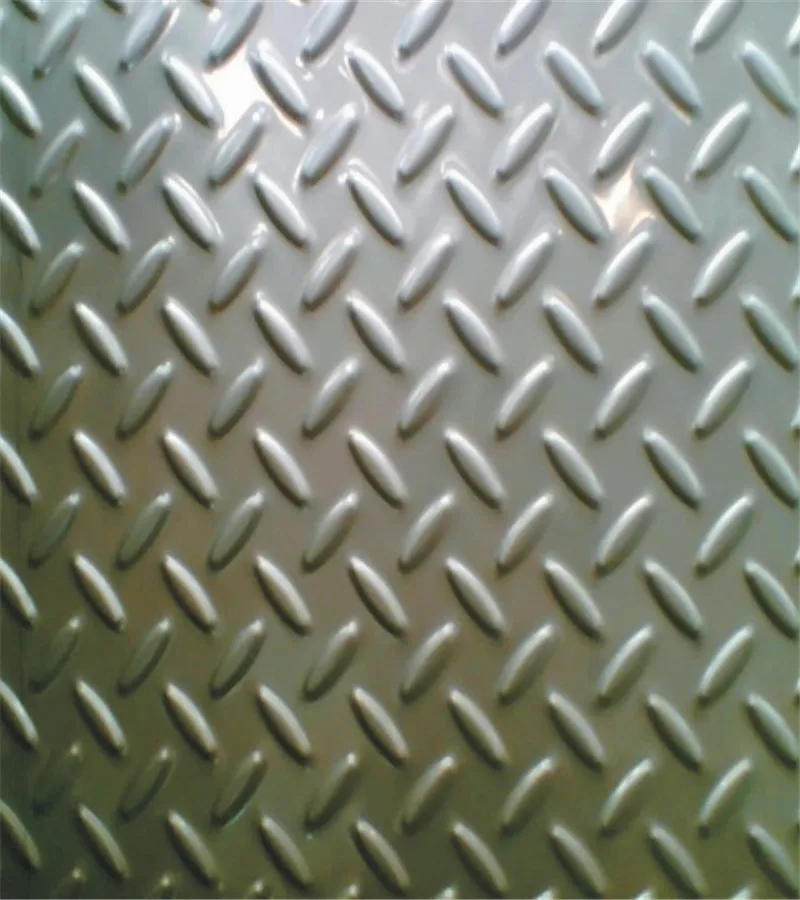 Astm304h Embossed Stainless Steel Sheet Tear Diamond Grinding Plate