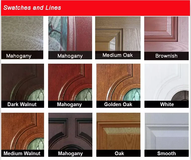 Minglei Modern style entrance door french fiberglass doors fiberglass entry doors with sidelights supplier