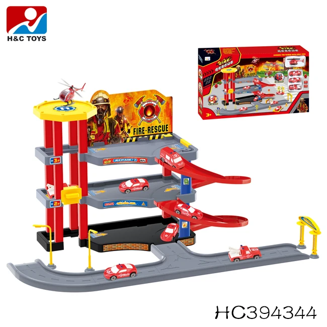 plastic toy garage