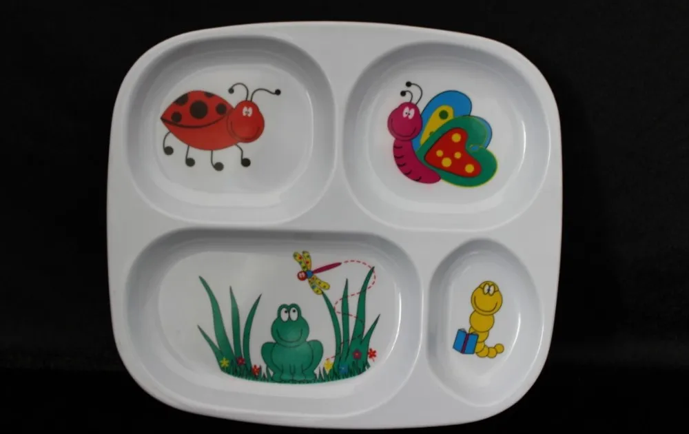 kid's melamine meal plate