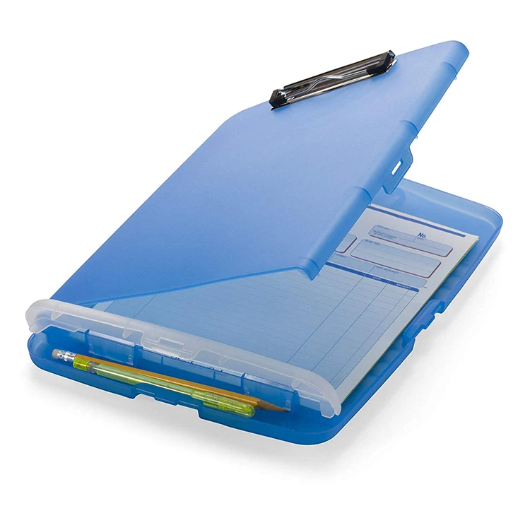 Customized Folding Types Plastic Storage Medical Clipboards With Metal
