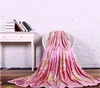custom printed cheap 100%polyester nice touch keep warm super soft flannel fleece floral baby receiving blanket