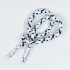 Hot sale 5mm metal tips Insert white and black dots colored drawcord/custom logo drawstring cord for hoodies /swim shorts