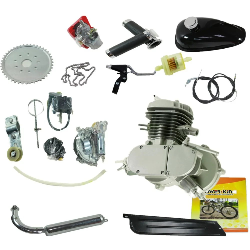 80CC GAS Engine Motor Bicycle 2 Stroke Gasoline Engine Kit