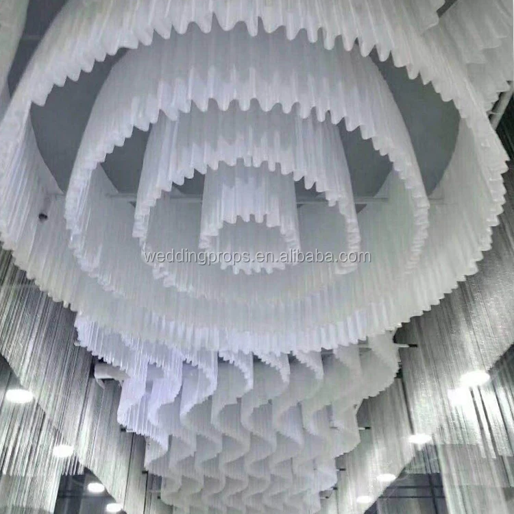 Wedding Decor Top Curtain Pleat Ceiling Drape Fabric Buy Curtain