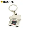 Wholesale house shape removable shopping token chip keyring