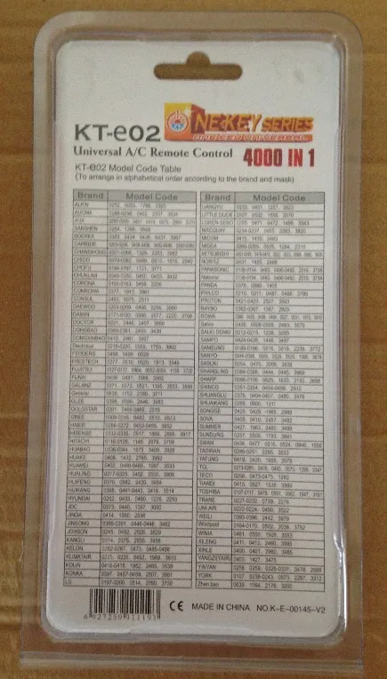 Cooler Electra Universal Air Condition Remote Control Clock Function Universal AC Remote Control Timer On/Off AC Control Remote