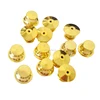 12 pcs Brass Gold Flat Head Pin Backs Locking Bulk Metal Pin Keepers Clasp