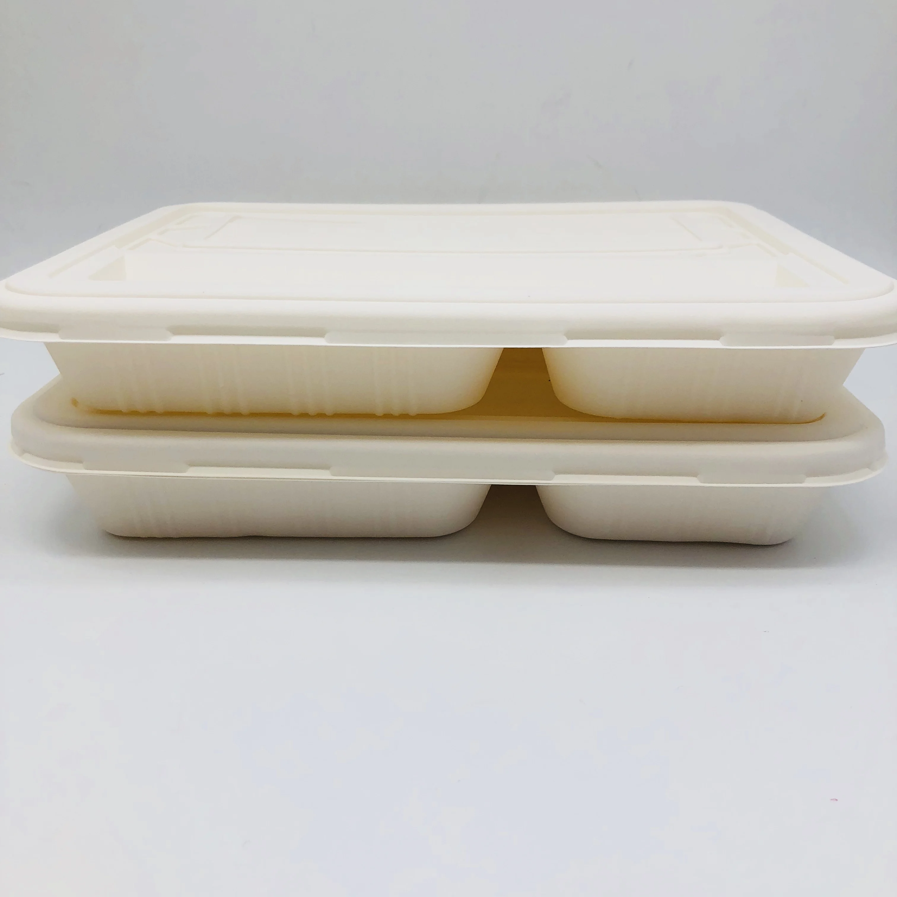 Eco Friendly Biodegradable Rectangle Food Plate 5 Compartment