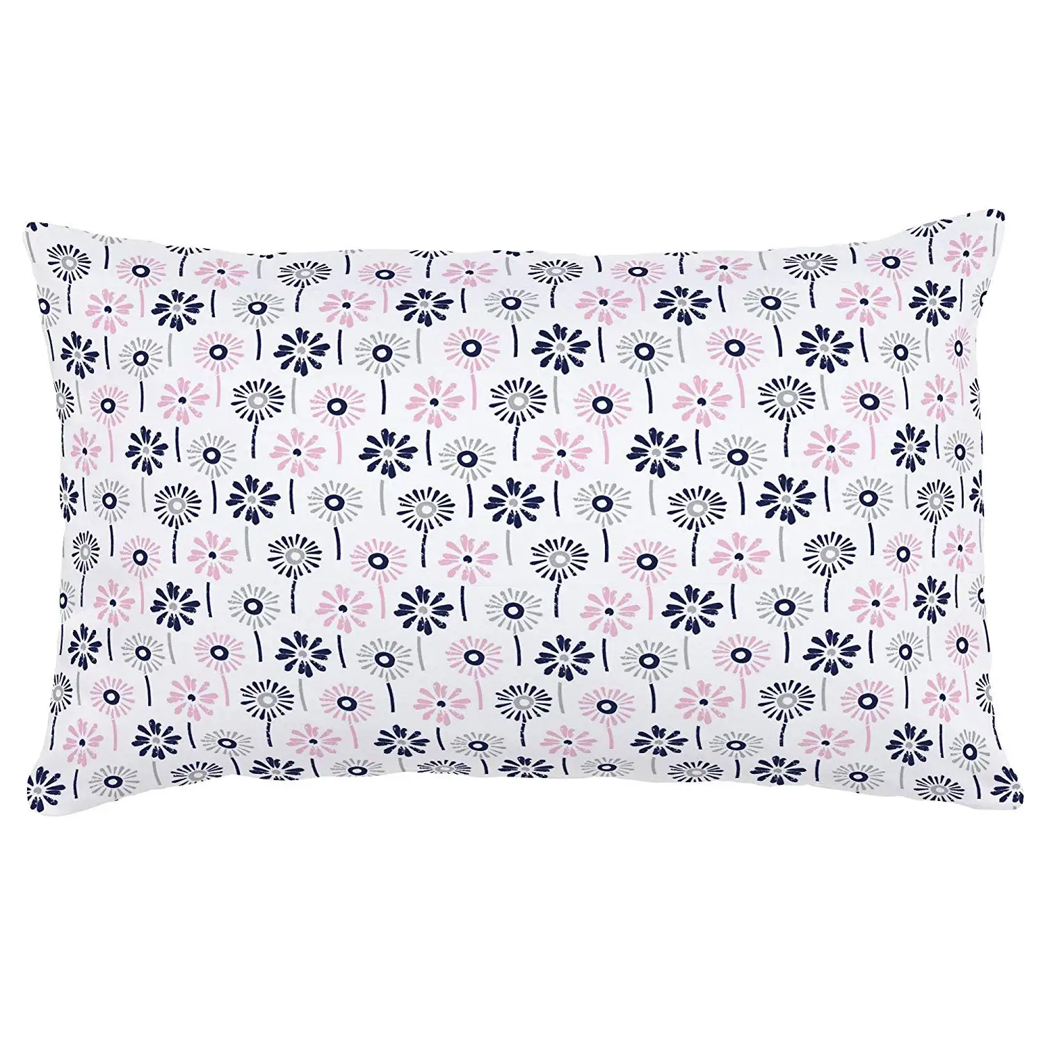 Carousel Designs Bubblegum Pink and Navy Woodland Floral Crib Sheet Organic 100/% Cotton Fitted Crib Sheet Made in The USA
