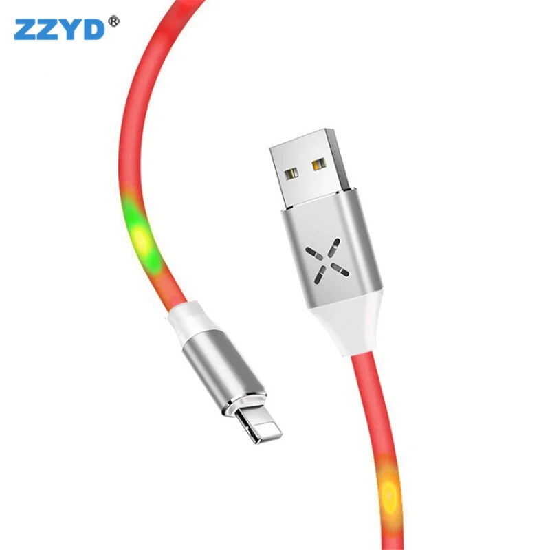 ZZYD 3FT LED Rhythm Micro USB Charger Cable Charging Fast Data Sync Light-up Cord - ANKUX.COM