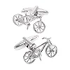 SAVOYSHI Novelty Bike Cufflinks for Mens Suit Shirt Cuffs Silver Bicycle Model Cuff links Male Gift Fashion Jewelry