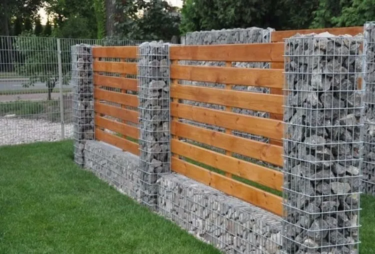 Welded Landscape Gabion Box Rockfilled Wire Fence Garden Wall Gabion